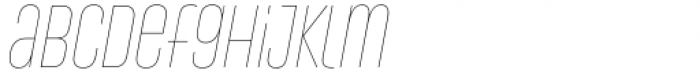 Conthey Hairline Nar 2 Italic Font LOWERCASE