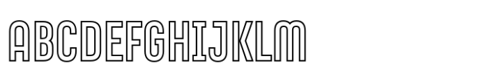 Conthey Inline Nar Out 3 Font UPPERCASE