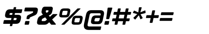 Conthrax Extra Bold Slanted Font OTHER CHARS