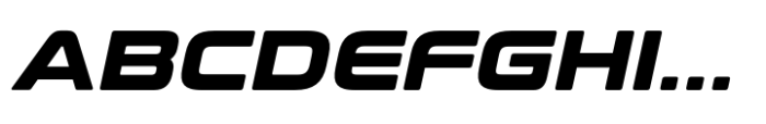 Conthrax Extra Bold Slanted Font UPPERCASE