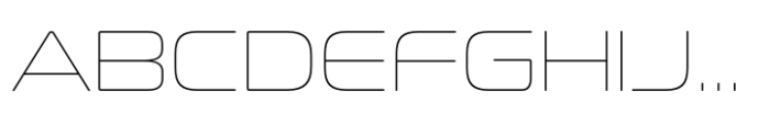 Conthrax Hairline Font UPPERCASE