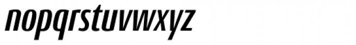 Conto Compressed Bold Italic Font LOWERCASE