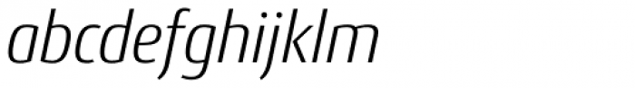 Conto Narrow Light Italic Font LOWERCASE