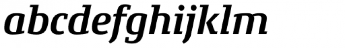 Conto Slab Bold Italic Font LOWERCASE