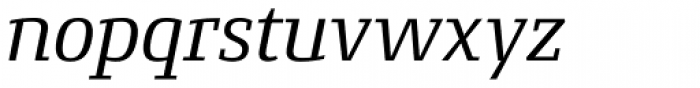 Conto Slab Italic Font LOWERCASE