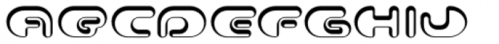Contour Shaded Font UPPERCASE