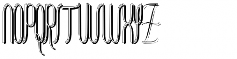 Contouration Shadow Font UPPERCASE