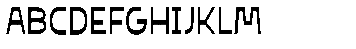 Contra Bold Font UPPERCASE