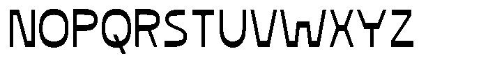 Contra Bold Font UPPERCASE