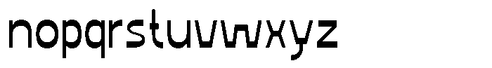 Contra Bold Font LOWERCASE
