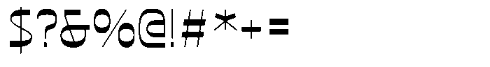 Contra Regular Font OTHER CHARS