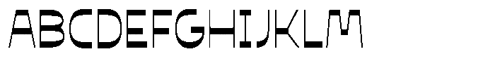 Contra Regular Font UPPERCASE