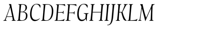 Contradictor Regular Italic Font UPPERCASE