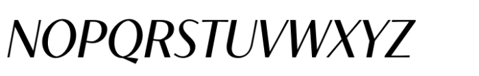 Contralto Small Regular Italic Font UPPERCASE