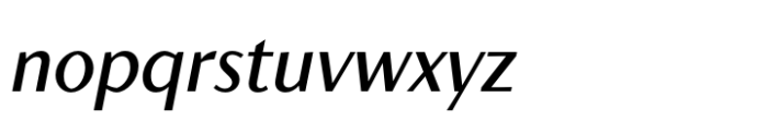 Contralto Xsmall Regular Italic Font LOWERCASE