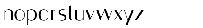 Contrast Sans Regular Font LOWERCASE