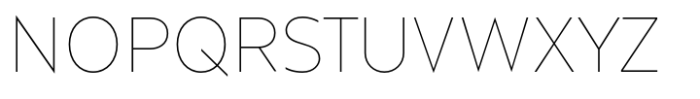 Contrast Sans Thin to Thin Font UPPERCASE