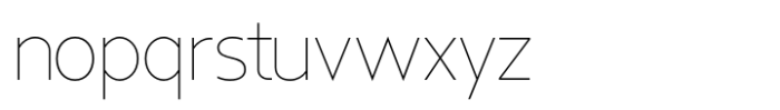 Contrast Sans Thin to Thin Font LOWERCASE