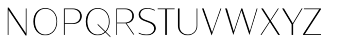 Contrast Sans Thin Font UPPERCASE