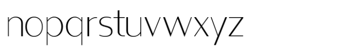 Contrast Sans Thin Font LOWERCASE
