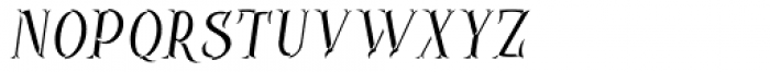 Controwell Side Italic Font LOWERCASE