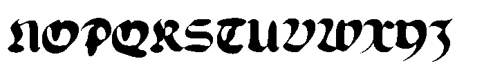 Contrue Fonte Blackletter Blur Font UPPERCASE