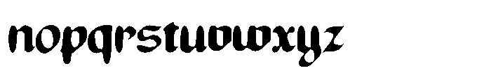 Contrue Fonte Blackletter Blur Font LOWERCASE