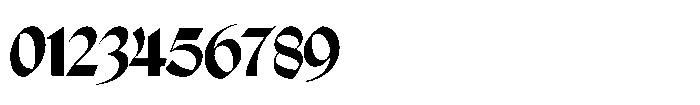 Contrue Fonte Blackletter Font OTHER CHARS