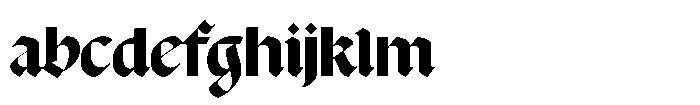 Contrue Fonte Blackletter FONT