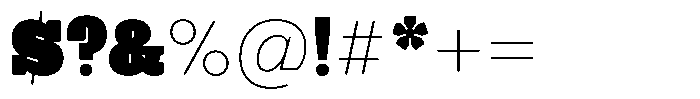 Cook Bloxerif Font OTHER CHARS