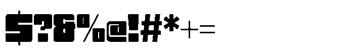 Cook Squarisp Font OTHER CHARS
