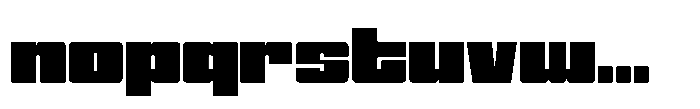 Cook Squarisp Font LOWERCASE