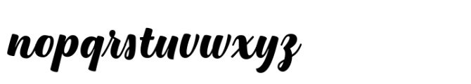 Cookery Font LOWERCASE