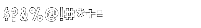 Cookie Kit Outline Font OTHER CHARS