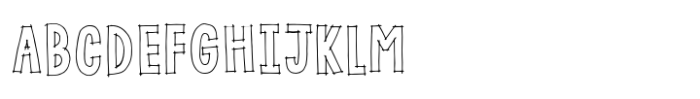 Cookie Kit Outline Font UPPERCASE