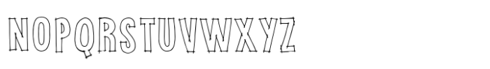 Cookie Kit Outline Font UPPERCASE