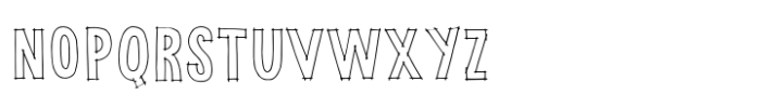 Cookie Kit Outline Font LOWERCASE