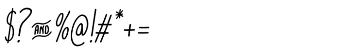 Cookies&Milk Italic Font OTHER CHARS