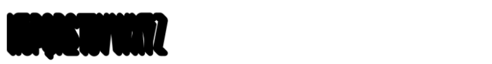 Cool Age Extrude Font LOWERCASE