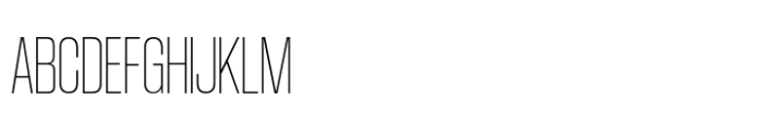 Coolvetica Hairline Compressed Font UPPERCASE