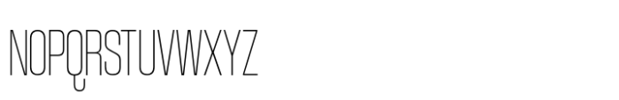 Coolvetica Hairline Compressed Font UPPERCASE