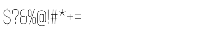 Coolvetica Hairline Condensed Font OTHER CHARS