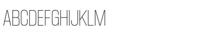 Coolvetica Hairline Condensed Font UPPERCASE