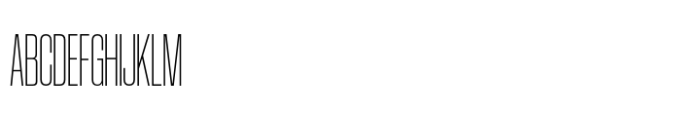Coolvetica Hairline Crammed Font UPPERCASE