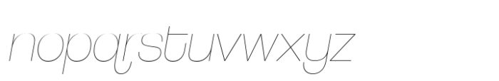 Coolvetica Hairline Italic Font LOWERCASE
