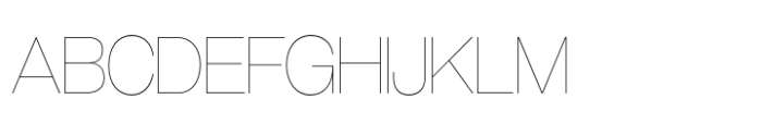 Coolvetica Hairline Font UPPERCASE