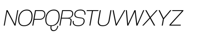 Coolvetica Thin Italic Font UPPERCASE