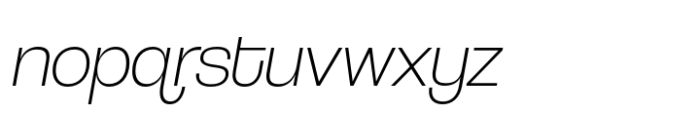 Coolvetica Thin Italic Font LOWERCASE