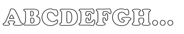 Cooper BT Std Black Outline Font UPPERCASE