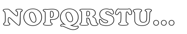 Cooper BT Std Black Outline Font UPPERCASE